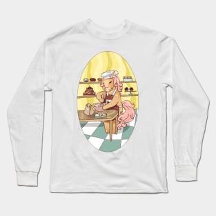 horse pastry chef Long Sleeve T-Shirt